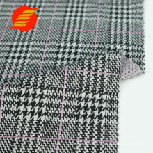 Free sample high quality wholesale Jacquard school uniform big check design fabric in stock fabric and textiles for clothing